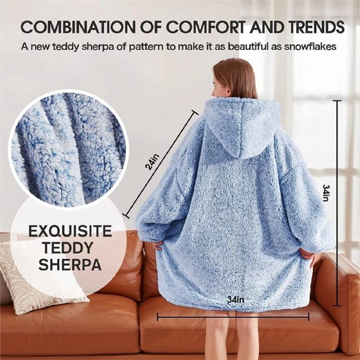 Hoodie Blanket Sherpa Free Sample
