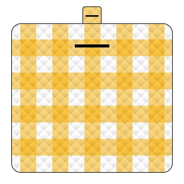 yellow picnic blanket