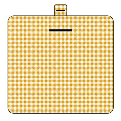 হলুদ প্লেড পিকনিক মাদুর