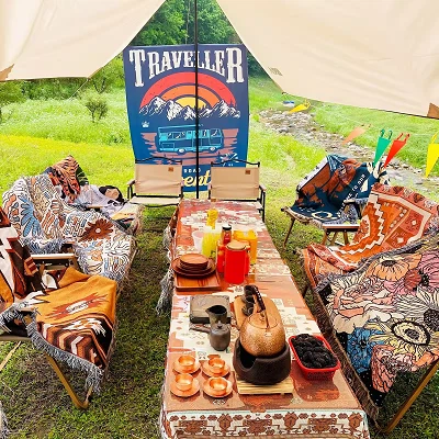 Picnic Blanket With Tassel Picnic Blanket With Tassel