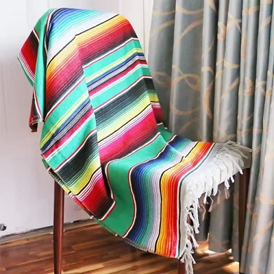 Travel Knitted Tassel Blanket